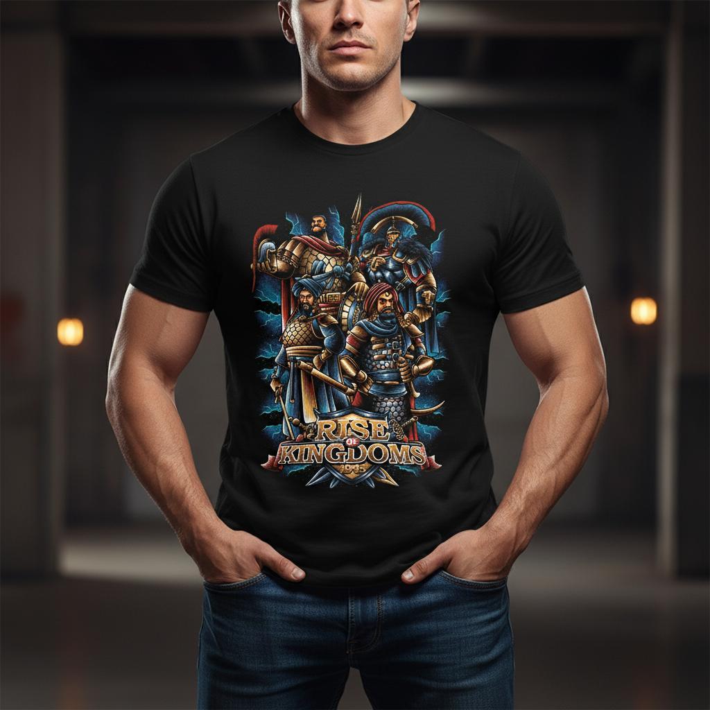 Kaos Distro Bahan Katun Motif anime  Rise Of Kingdom