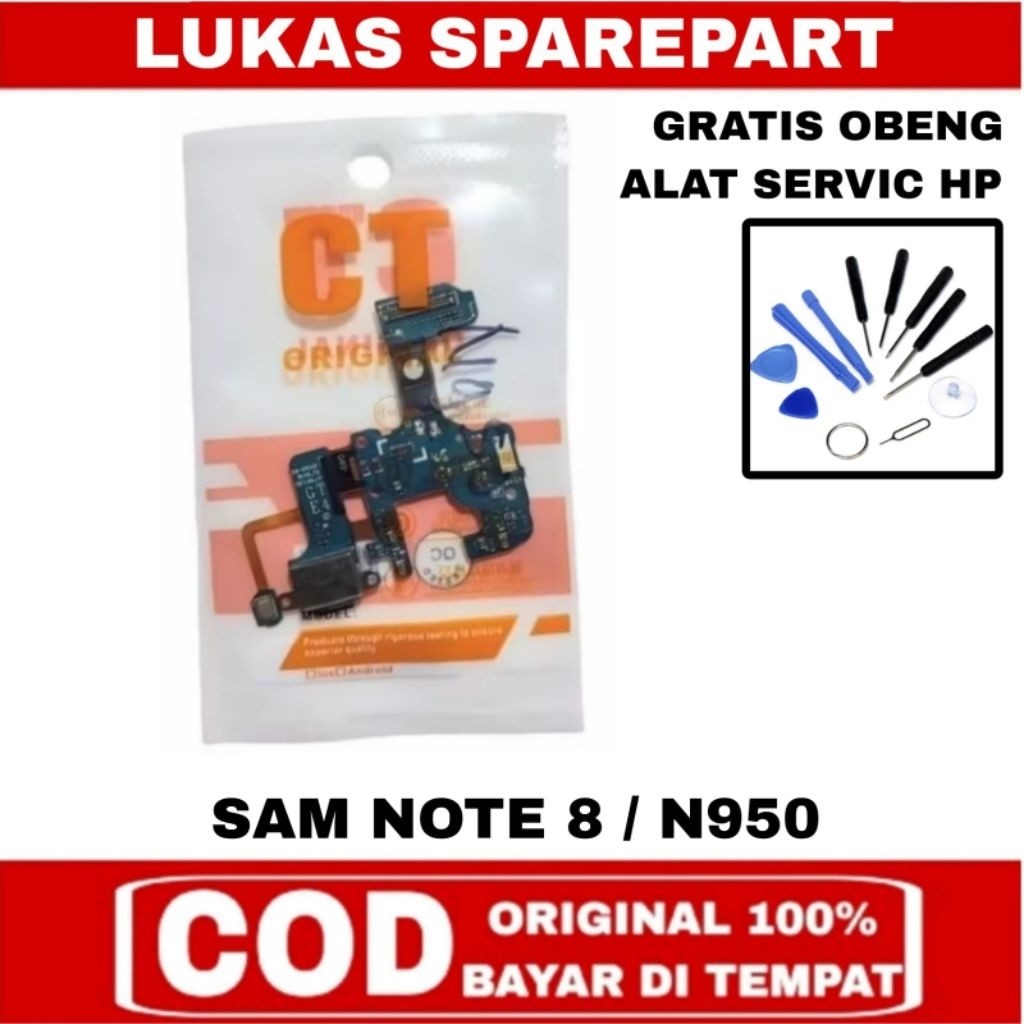 FLEXIBLE ORI + IC SAMSUNG NOTE 8 / N950 CONECTOR CAS + MIC ORI