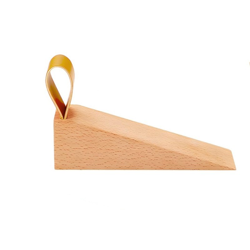 RF - Ganjal Pintu Rumah Wooden Door Stop Pintu Anti-Tutup Pengganjal Pintu Bawah Penutup Untuk Kamar