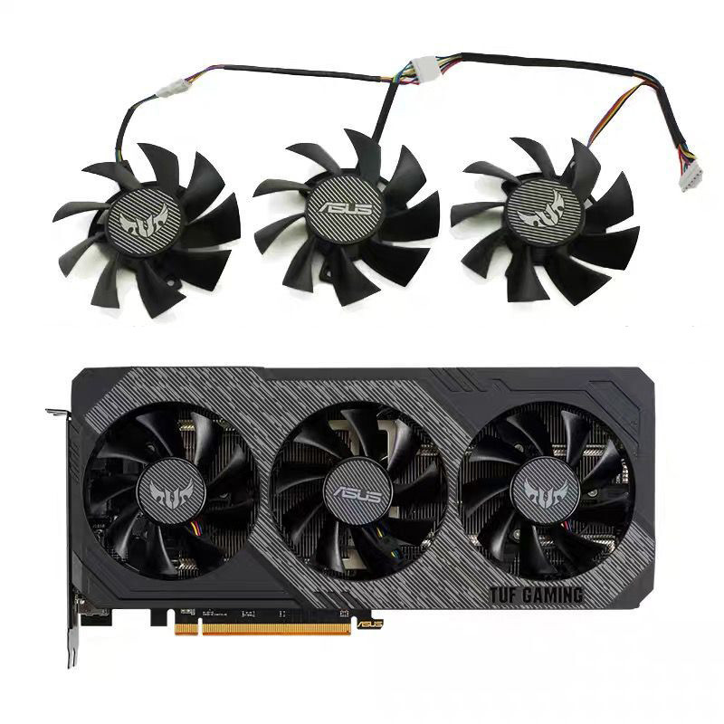 75mm FD8015U12D RX 5700 RX 5700 XT gpu cooler for ASUS GTX 1660 Ti 1660 Super RX 5700 XT TUF X3 OC g