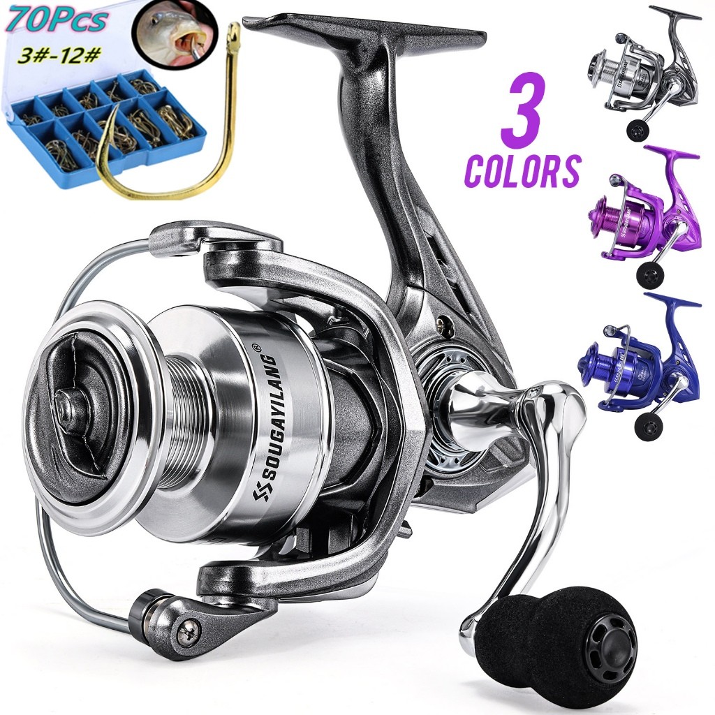 HAFKAMSHOP Sougayilang Reel Pancing 1000-4000 Rell Max Drag 10kg Spinning Reel Alloy spool Fishing R