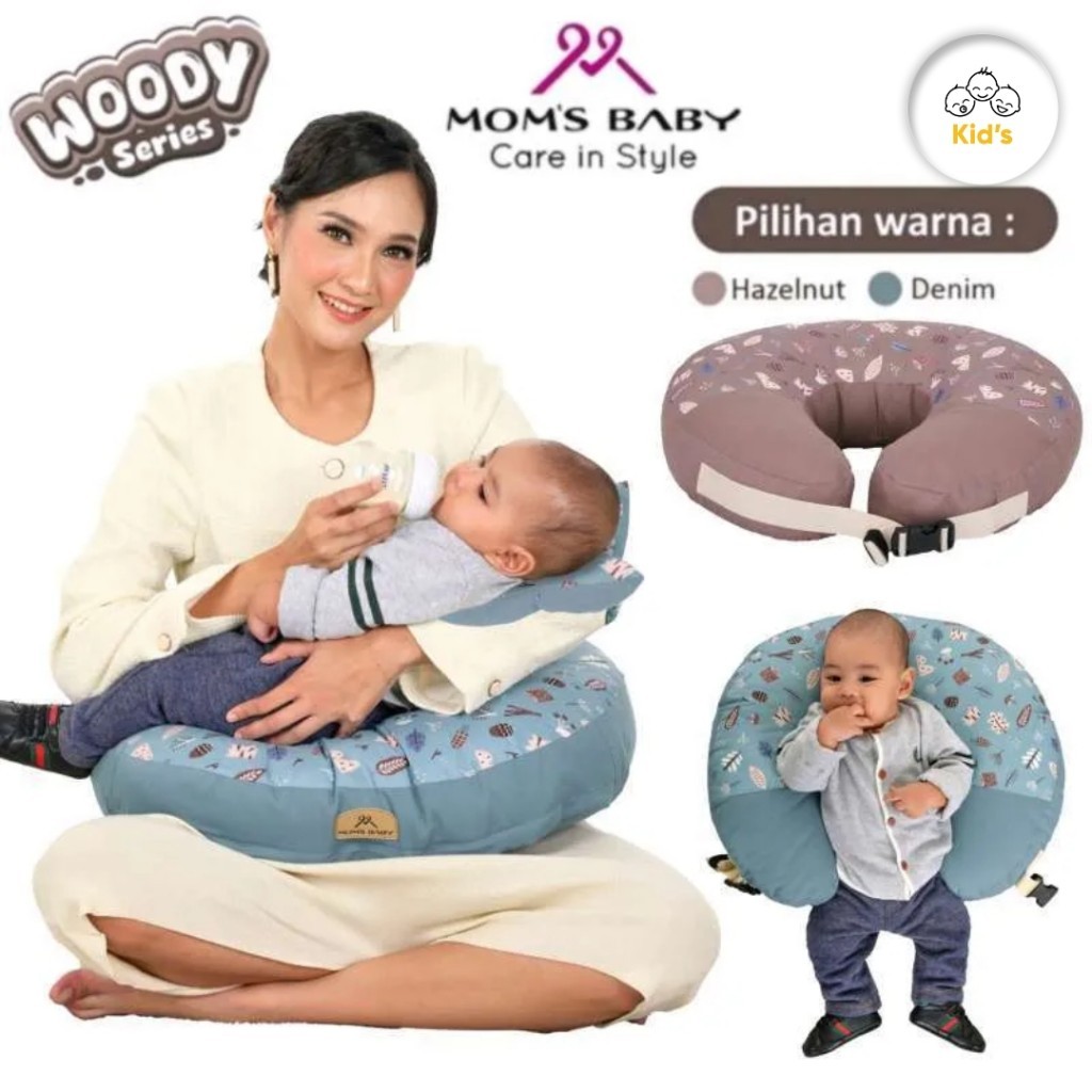 MOMS BABY BANTAL MENYUSUI WOODY SERIES