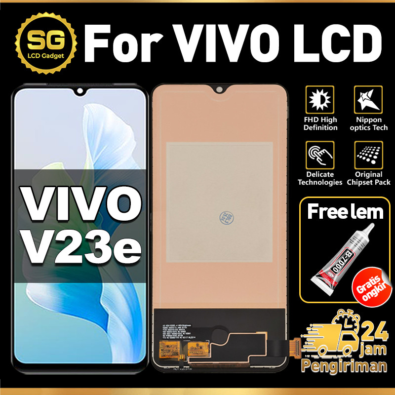 LCD VIVO V23e Original Touchscreen hp vivo v23e fullset ori asli cod