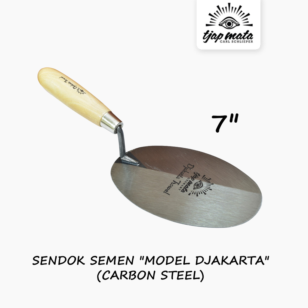 TJAP MATA / CAP MATA Sendok / Cetok Semen Djakarta 7" - Carbon Steel