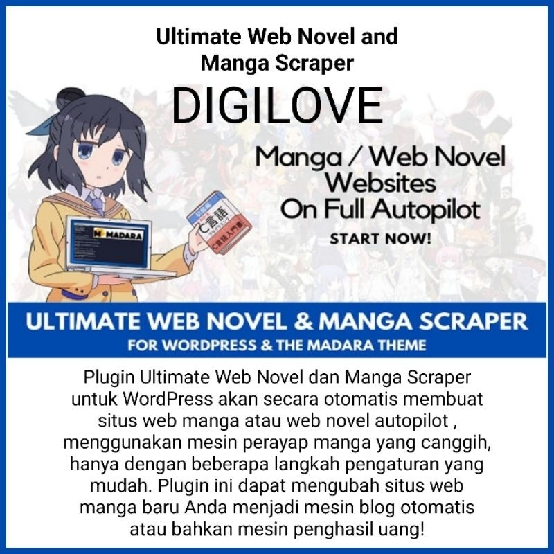 Ultimate Web Novel and Manga Scraper | Premium WordPress Plugin Theme