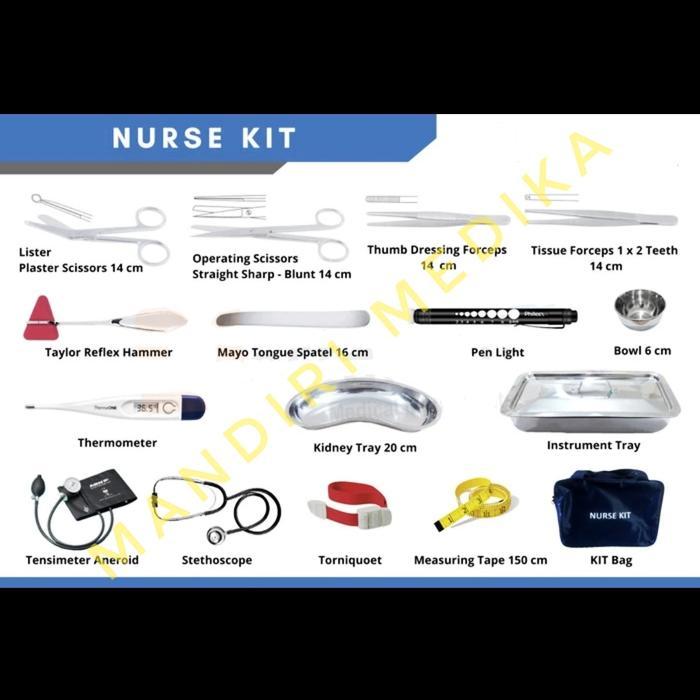 Nurse Set Alat Perawat Nursing Kit Peralatan Keperawatan Marwa