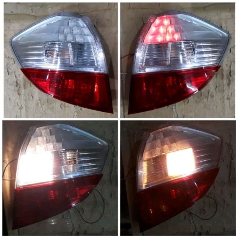 217-1986-AS Stoplamp Honda Jazz GE8 2008-2014 LED Red Clear