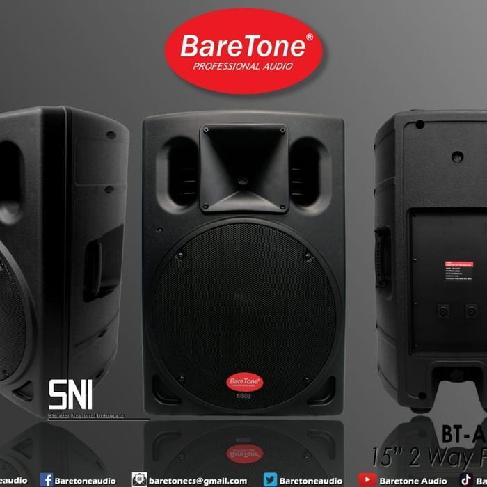 SPEAKER BARETONE 15 INCH 15BT-A1530W 2 SPEAKER PASIF BARETONE ORIGINAL