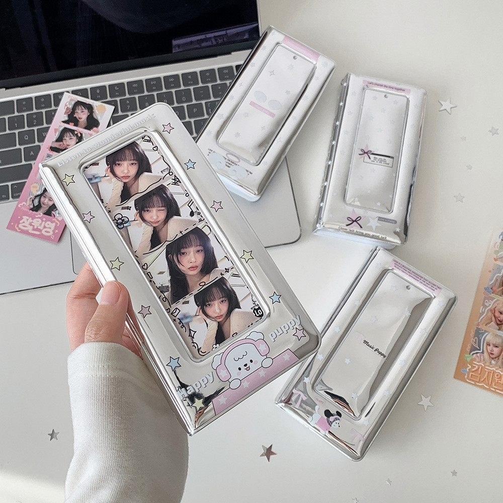 [HARU] 40P Twinkle Silver Series Photostrip Kolbuk Photostrip binder Photocard Album Lucu Tempat pc 