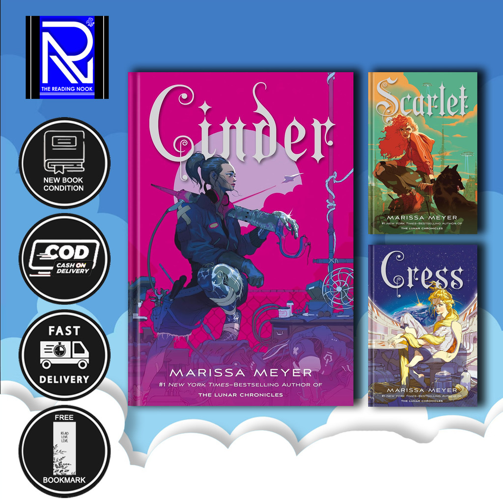 The Lunar Chronicles (4 book series) Cinder - Scarlet - Cress - Winter By Marissa Meyer ( English )