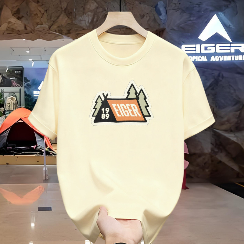 Kaos Eiger Pria Original Outdoor Camping Nyaman Tidak Gerah