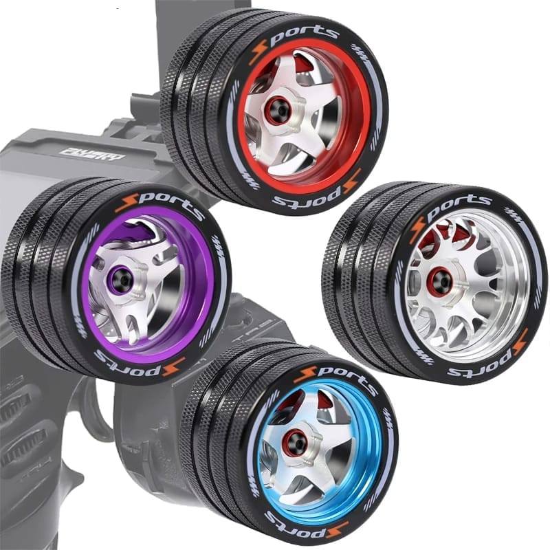 Metal Transmitter Steering Wheel Handwheel for FlySky NB4 SANWA MT4 FUTABA