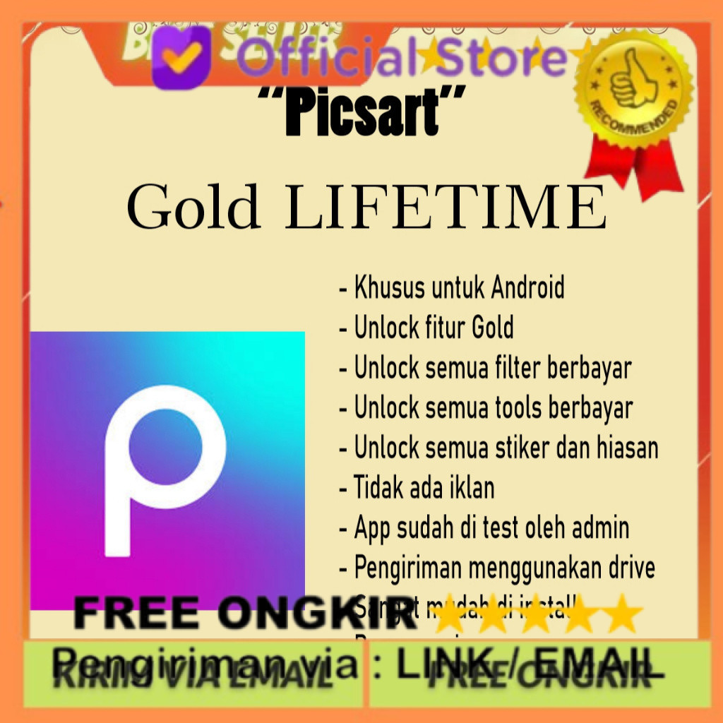 picsart v27.2.3 GOLD lifetime aplikasi edit foto dengan hiasan dan stiker APP ANDROID88