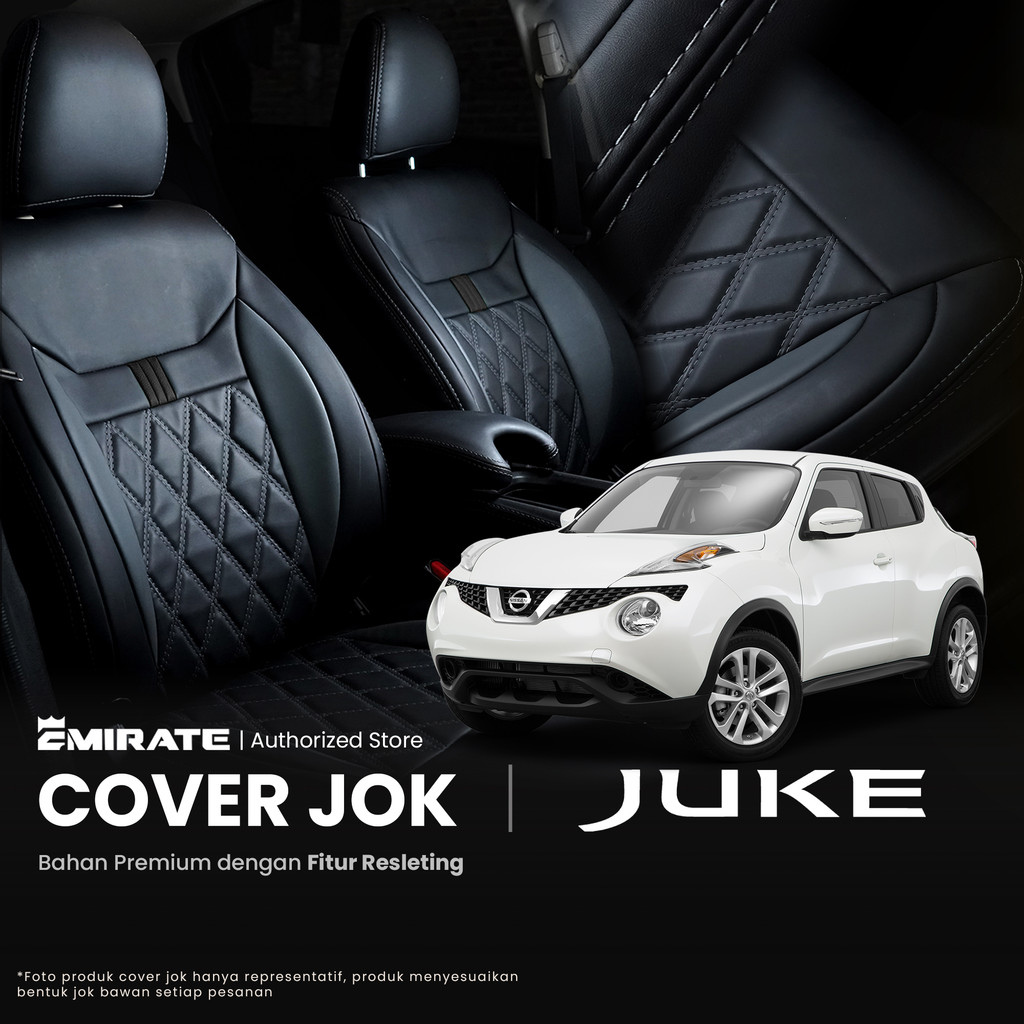 Sarung Jok Mobil Nissan Juke dengan Resleting  / Cover Jok Mobil Nissan Juke Fullset by Emirate Seat
