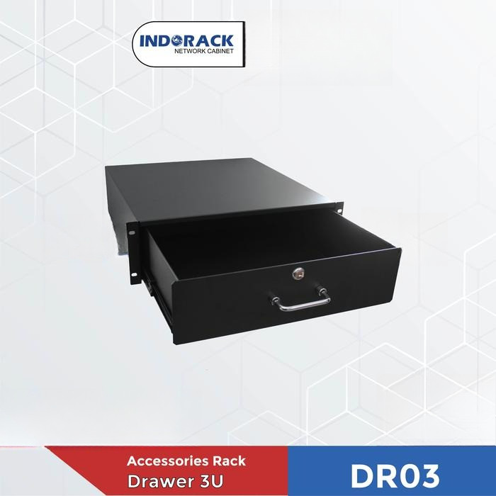 Indorack Accessories Drawer 3U Depth 460mm Rackmount Drawer Laci Rak Server - DR03