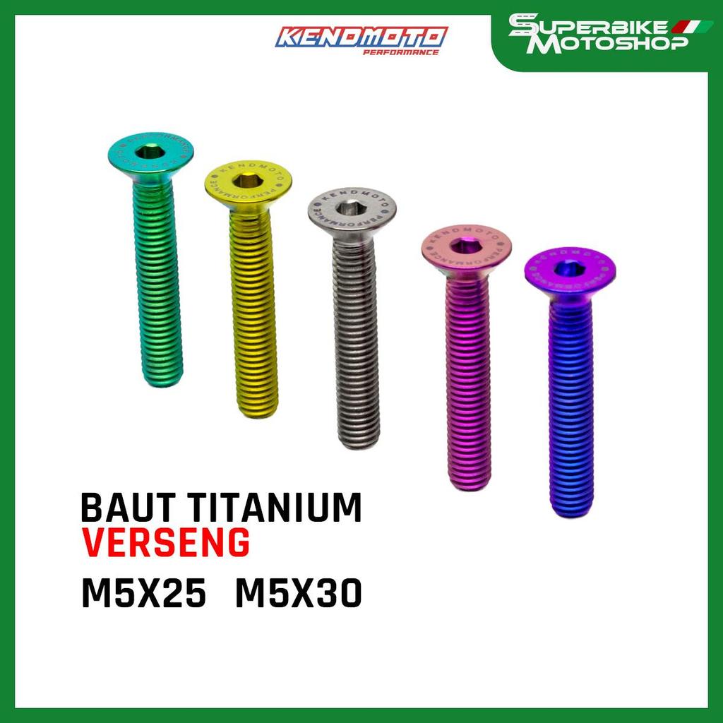 KENDMOTO Titanium Baut Verseng M5