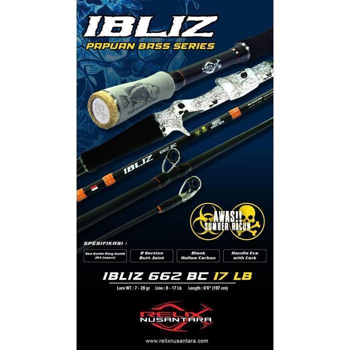Rod Relix Nusantara IBLIZ BC 662 ( 8-17LB )