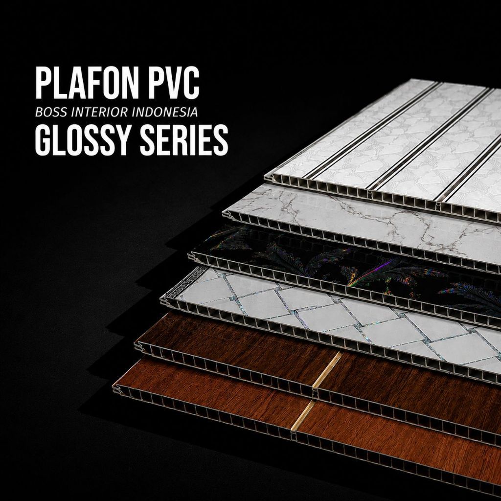 Plafon PVC | Plavon Rumah Minimalis Aesthetic Banyak Motif | Plafon Premium Glossy Anti Rayap Anti A