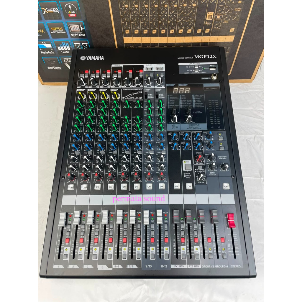 mixer audio 12 channel yamaha mgp12x kualitas bagus mixer yamaha mgp 12