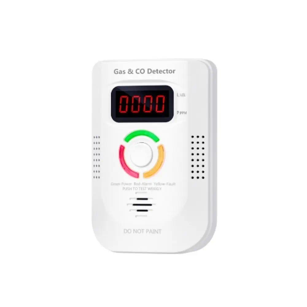 Environmental Sensors Gas Detection System LCD splay Sound ning Combustible Gas Alarm US EU Plug