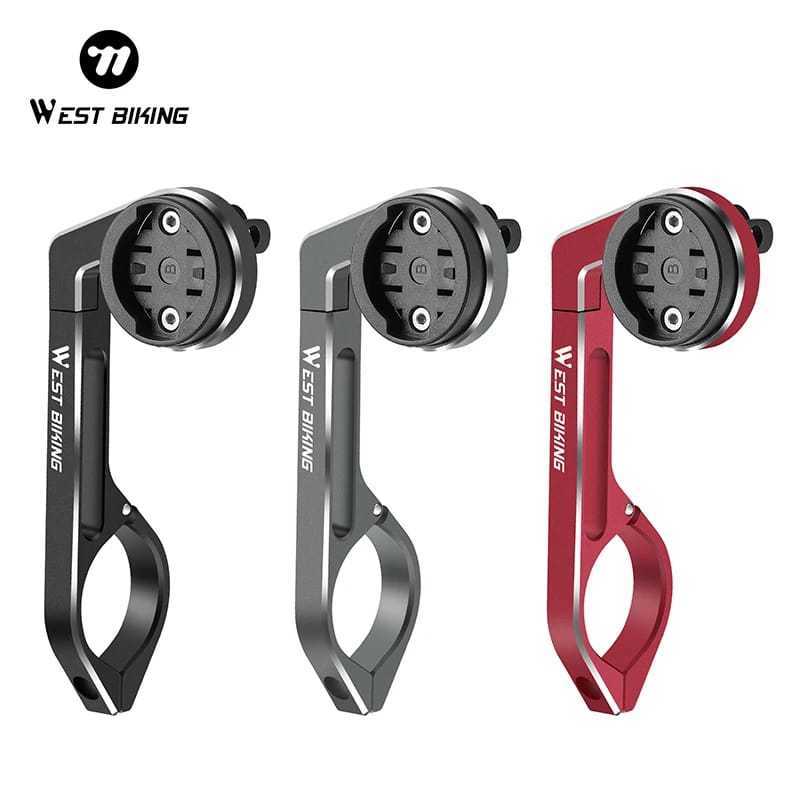 Foto West Biking Mounting Holder Barfly Bracket Stang Handlebar 31.8mm Komputer Speedo Lampu Gopro Bar Fly Sepeda