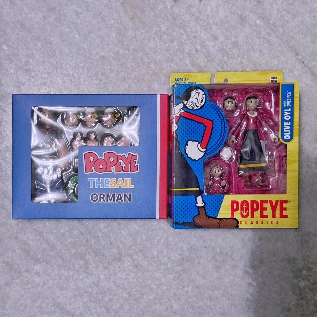 Dasin Popeye the Sailorman & Boss Fight Studio Olive Oil Set BIB