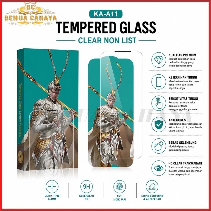 BEST DEAL KA-A11 TEMPERED GLASS CLEAR MONKEY KING FOR ITEL A100CS A200 A100C CITY 100 ITEL A80 ITEL 