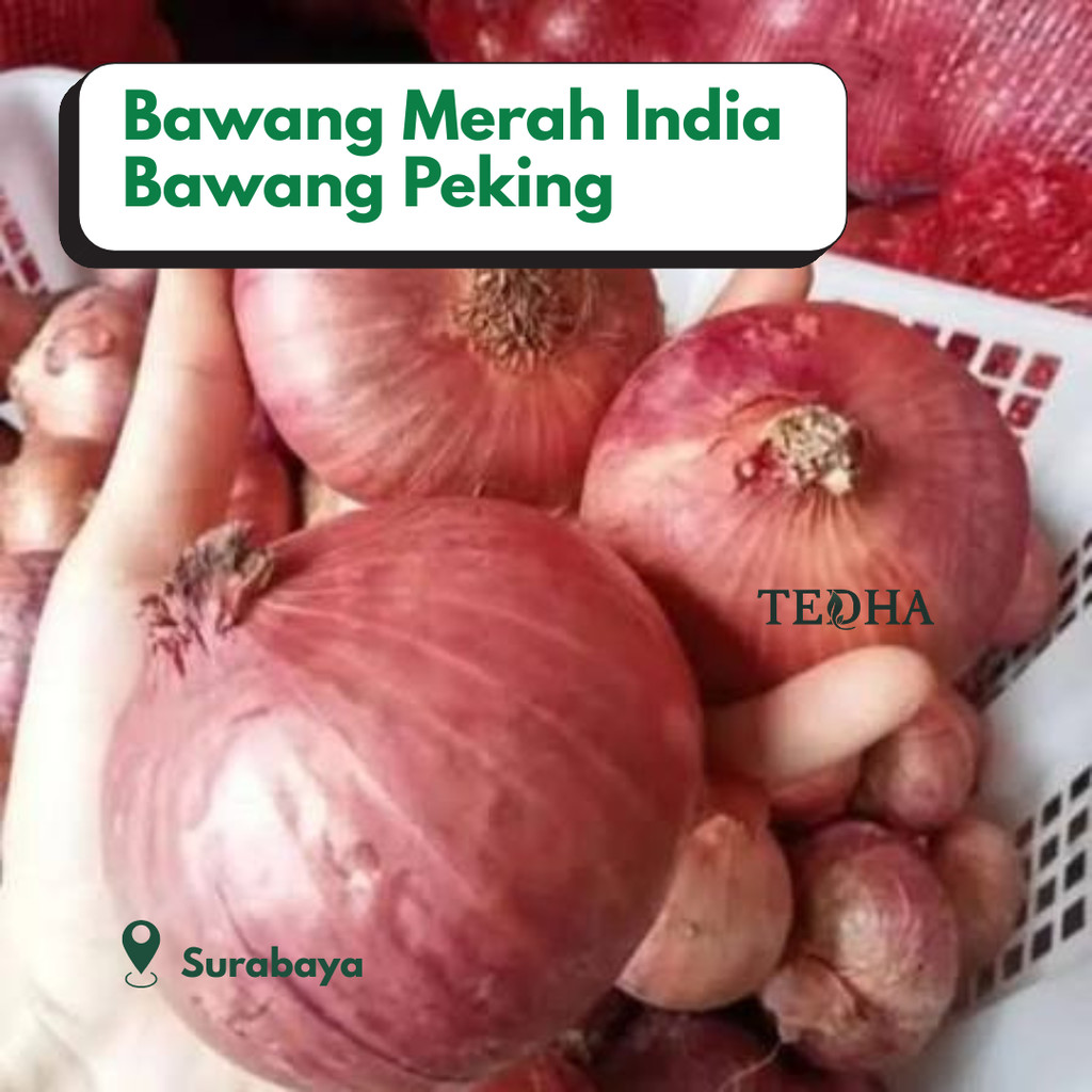 BAWANG MERAH INDIA 1KG - BAWANG PEKING INDIA IMPORT