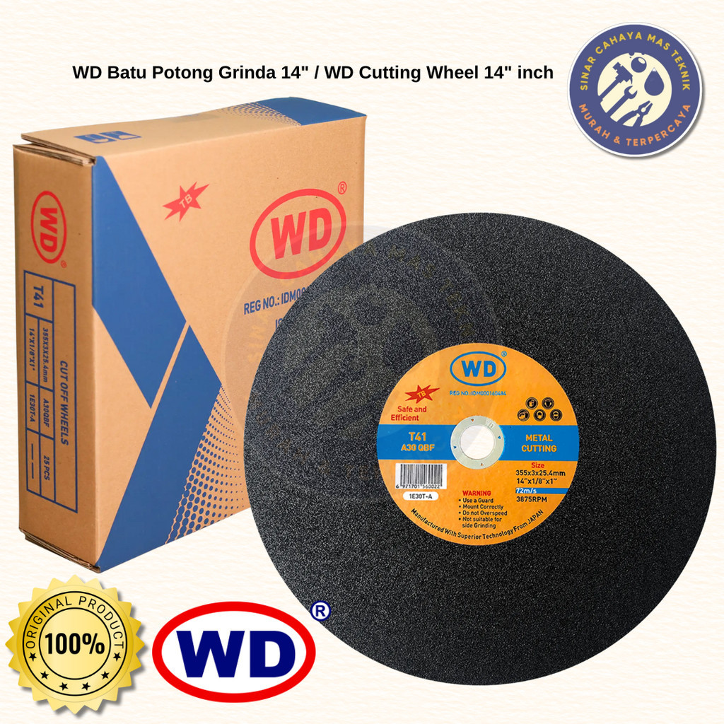 Wd Batu Potong Grinda / Wd Cutting Wheel 14" Inch