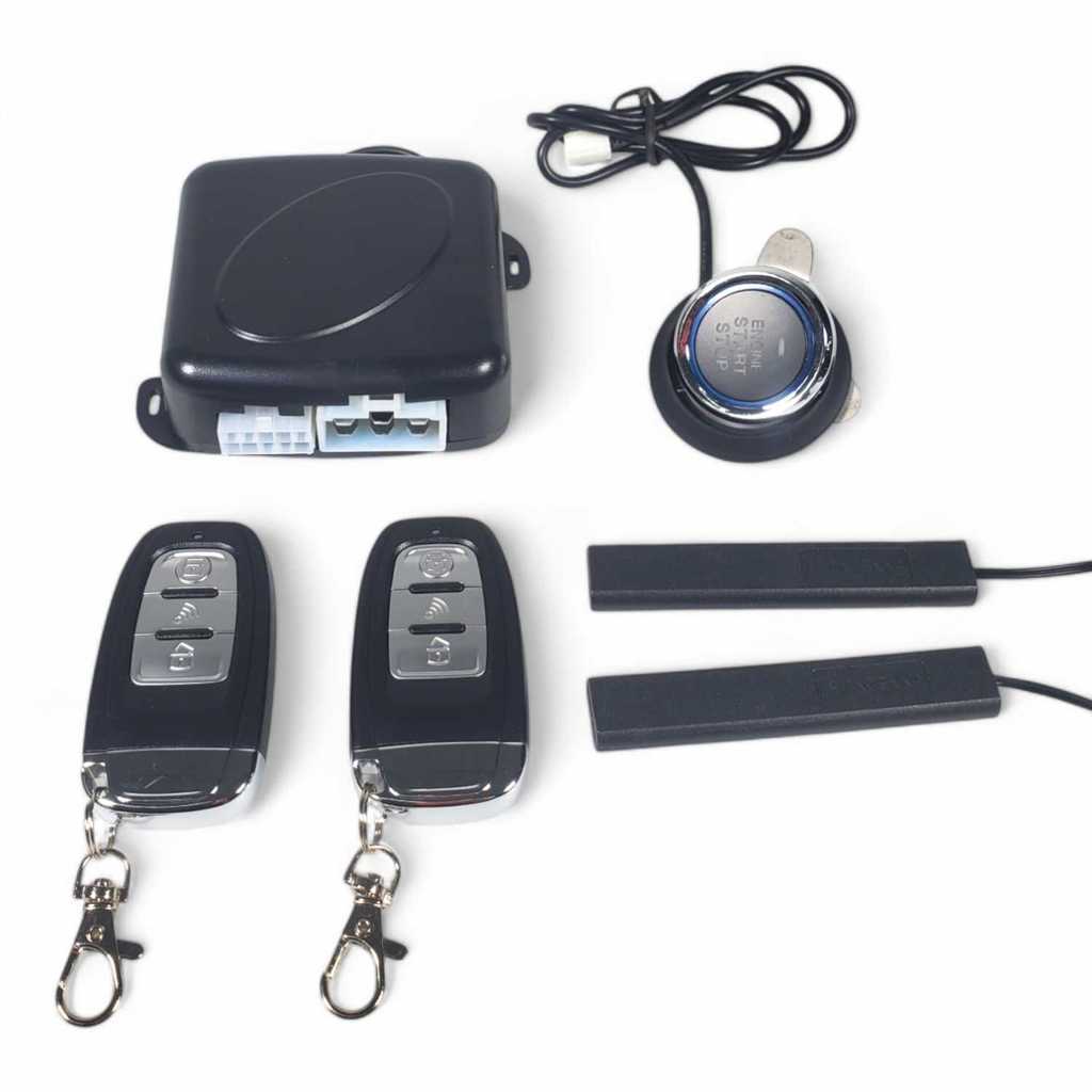 OTOHEROES Push Start Ignition Car Keyless Entry with Remote Control Tombol Engine Start Stop Button 