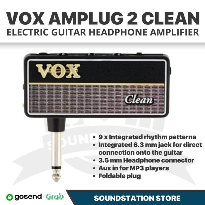 VOX AMPLUG 2 CLEAN HEADPHONE GUITAR AMPLIFIER