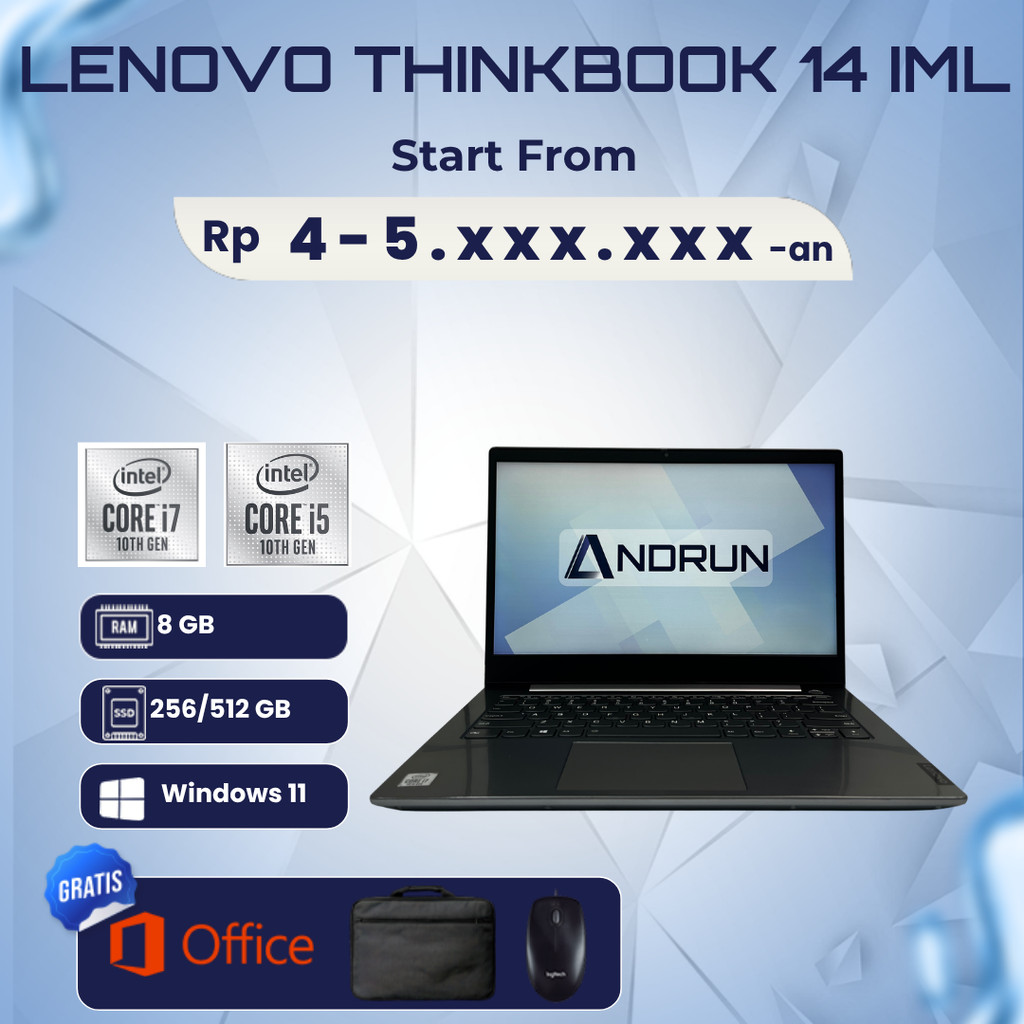 LENOVO THINKBOOK 14 iml i5/i7 gen 10th | 8/256GB | 8/512GB