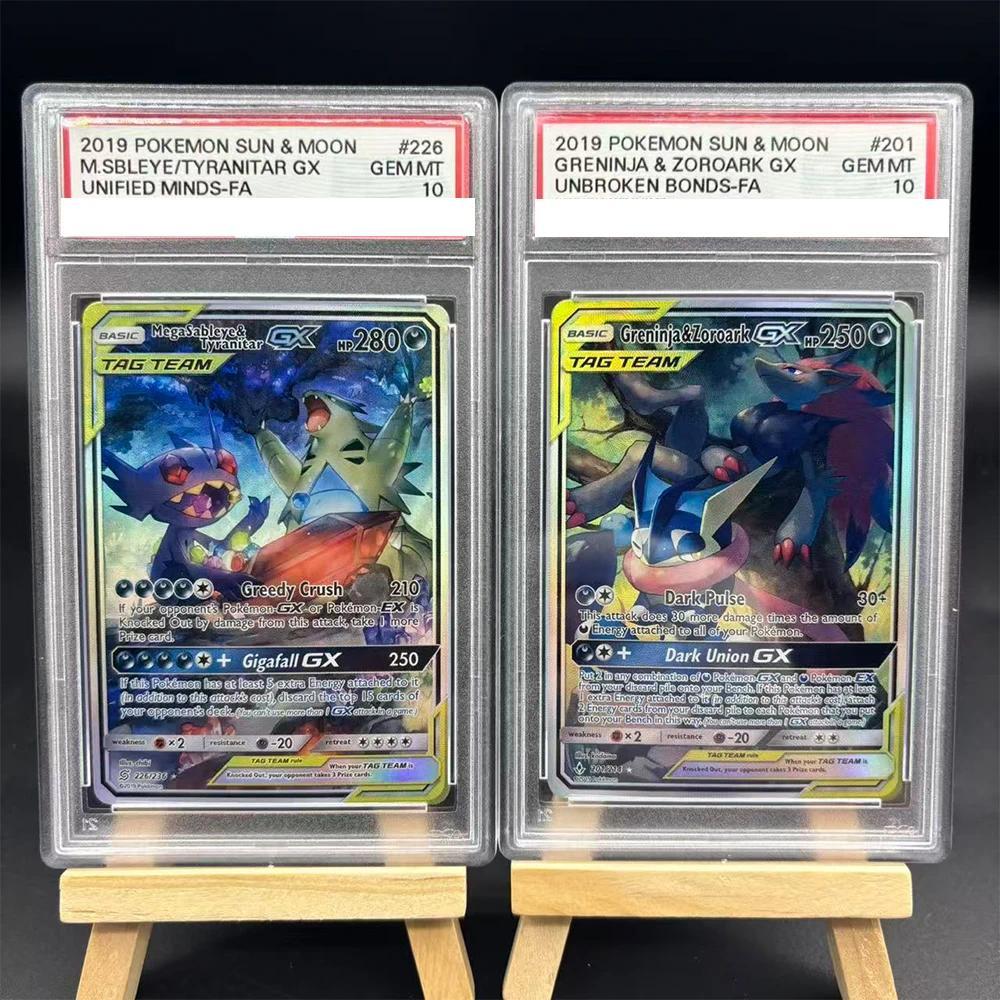 DIY Collection Card Rating Card M./GX GRENINJA & ZOROARK GX Copy 10Points Rating Card Anime Game Gif