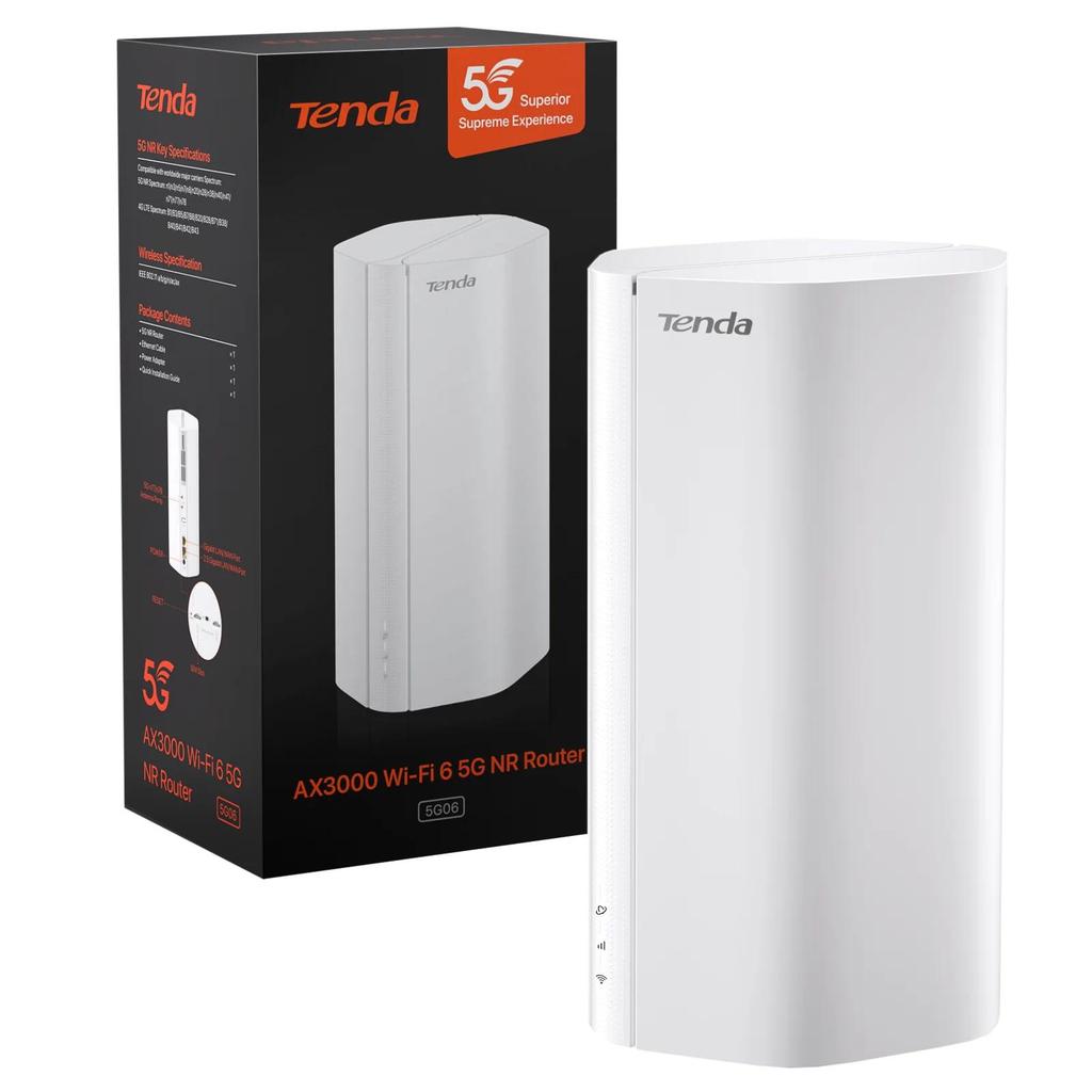 Tenda 5G SIM Wi-Fi6 Router AX1800 AX3000 Wi-Fi 6 Wireless CPE Modem WiFi Hotspot 5G/4G/3G Multi-Mode