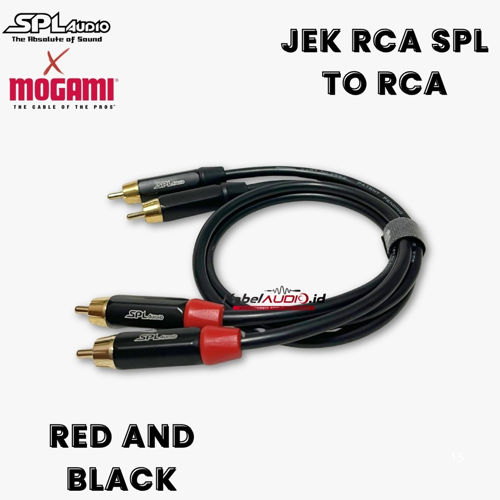Set Input Converter/Splitter: Kabel Audio Jek RCA to RCA Mogami 2552 - Kualitas Terjamin