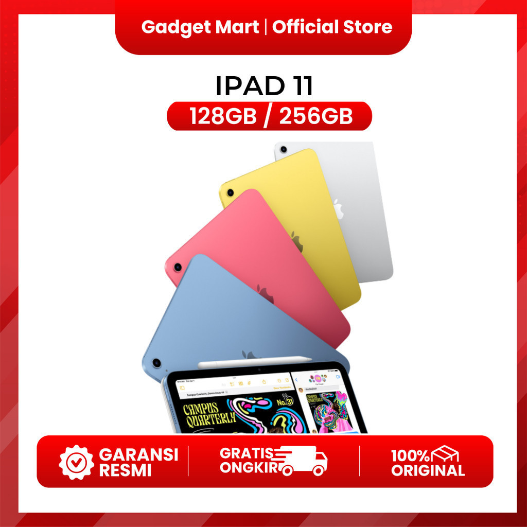 Apple iPad 11 128GB / 256GB - Garansi Resmi IBOX