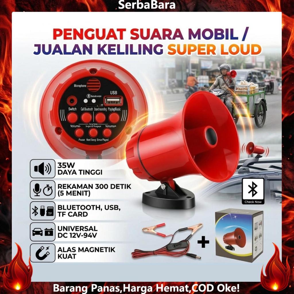 Ready ya,cod Toa Megaphone Megaphone Speaker Corong Sirine Bisa Rekam Suara Pengeras Suara Bisa Reka