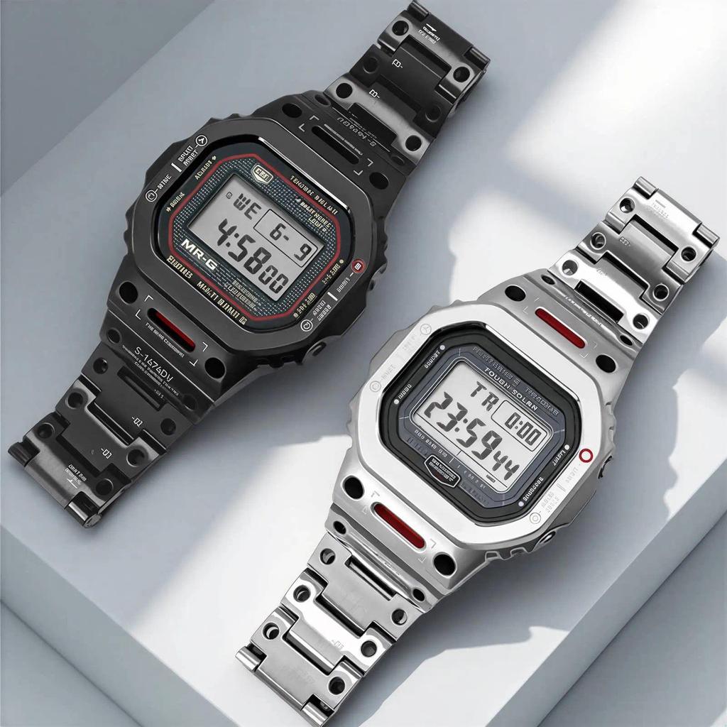 5600 5610 Mod kit Mecha style Modified Upgrade For Casio DW5600 GMW-5610 | Stainless steel or Titani