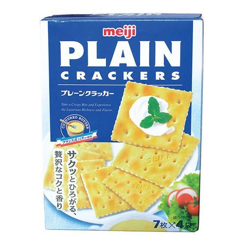 MEIJI PLAIN CRACKER 104G ORI/WITH OAT/WITH SESAME - ORIGINAL