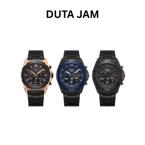 JAM TANGAN PRIA ALEXANDRE CHRISTIE AC6664 AC 6664 MCB ANALOG CHRONOGRAPH STAINLESS STRAP