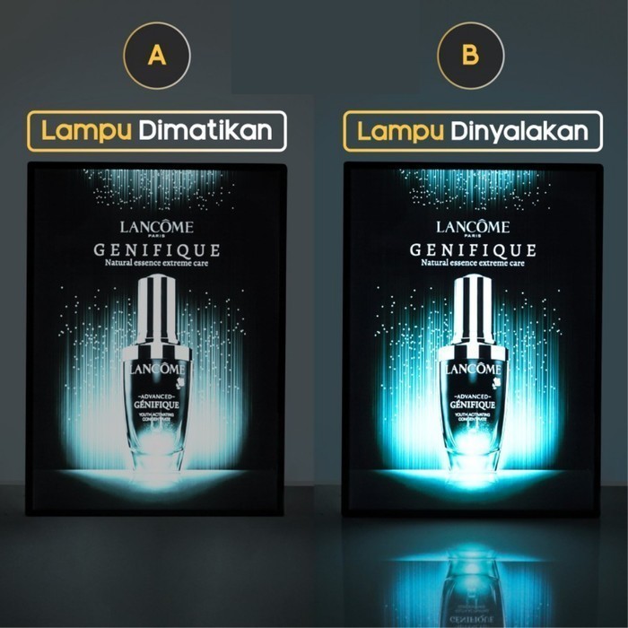 Slim Lightbox | Frame Lampu Menu Promosi | Portable LED Signboard