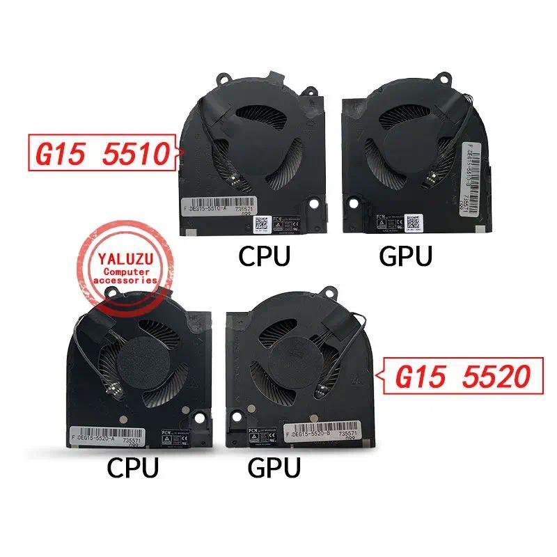 NEW Laptop CPU GPU Cooling Fan For Dell G15 5510 G15 5511 G15 5515 G15 5520 RTX3050 RTX3060 RTX3070 