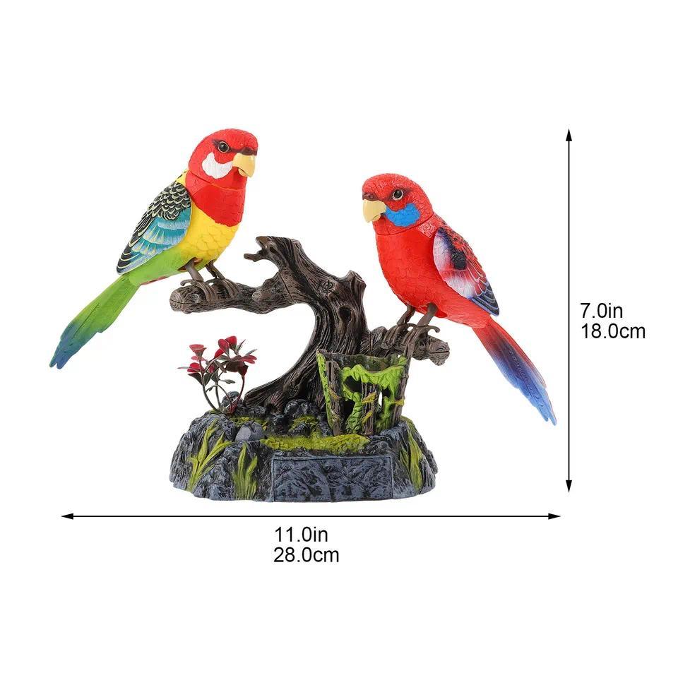 1Set Recording Talking Parrot Educational Electric Bird Interactive Learning Early Childhood Communi