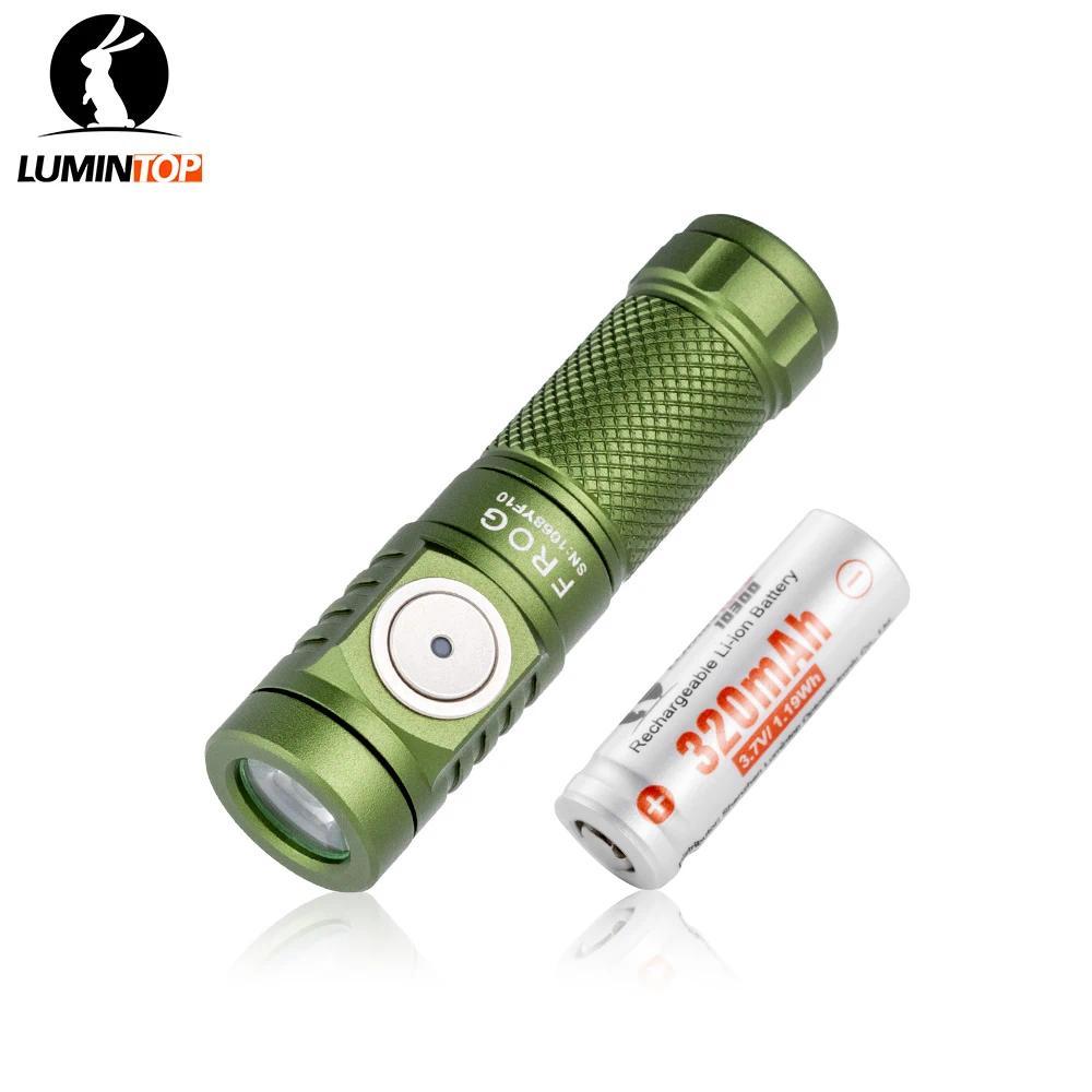 Lumintop FROG Flashlight USB TYPE C Flashlight with 10750 Extend Tube Mini Keychain Flashlight for E