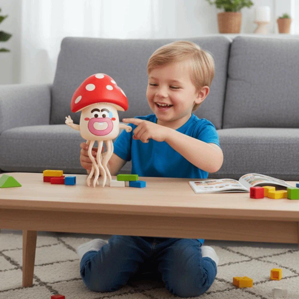Plastic Electric Dancing Octopus Interactive Simulation Crawling Interactive Octopus Mushroom head M