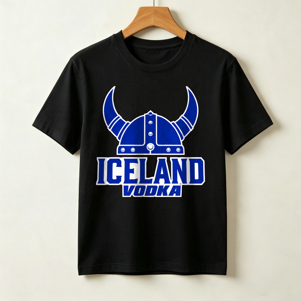 Kaos Pria Distro Original 100 Kaos Lengan Pendek T Shirt Unisex Putih Desain Viking Helmet Iceland V