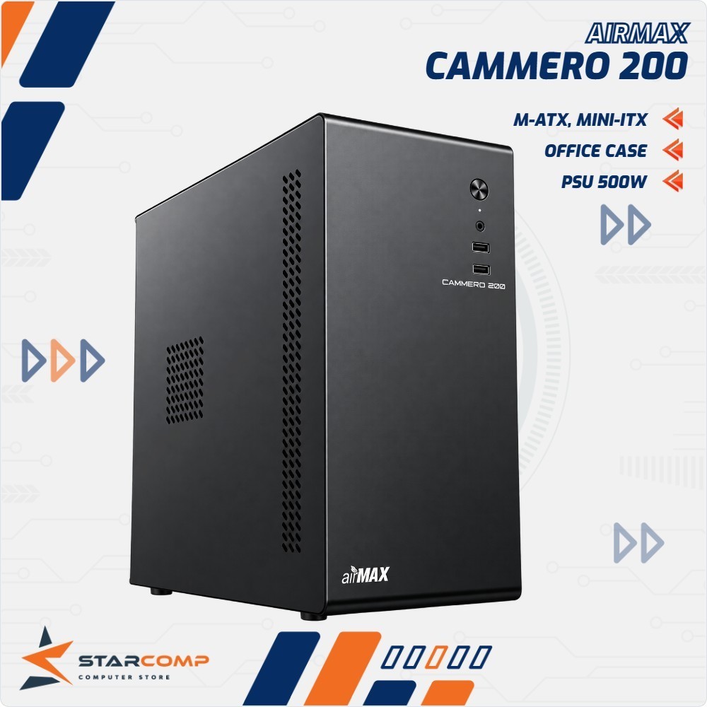 Casing AIRMAX CAMMERO 200 M-ATX Include PSU 500W