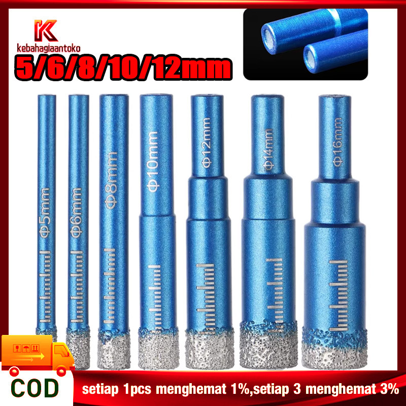 5pcs/Set Mata Bor Keramik Dan Granit Mata Bor Keramik Set Mata Bor Kaca Set Untuk Kaca / Marmer / Gr