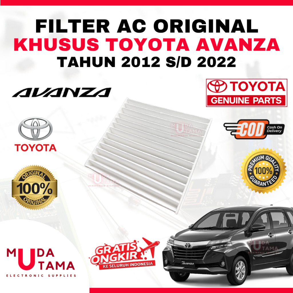 Filter AC AVANZA 2012 s/d 2022 ORIGINAL Toyota - Filter AC Kabin Avanza - Filter AC Cabin Avanza - F