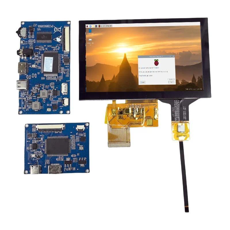 5 Inch Portable LCD Display Screen Monitor Driver Control Board Digitizer Touchscreen Raspberry Pi A